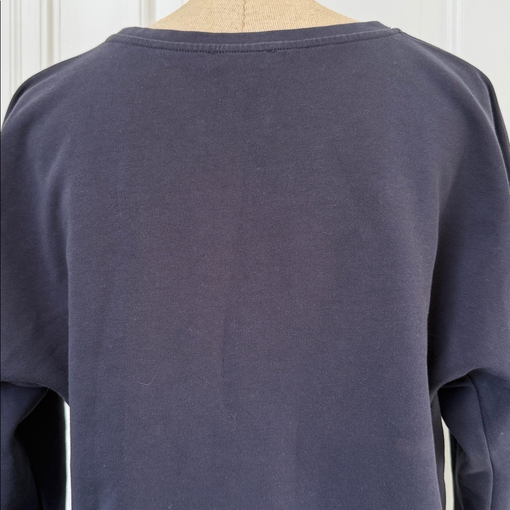Caroll Paris cotton top Navy Blue Womens Size S - Picture 5 of 13